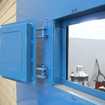 Sala blindada para testes de rotor